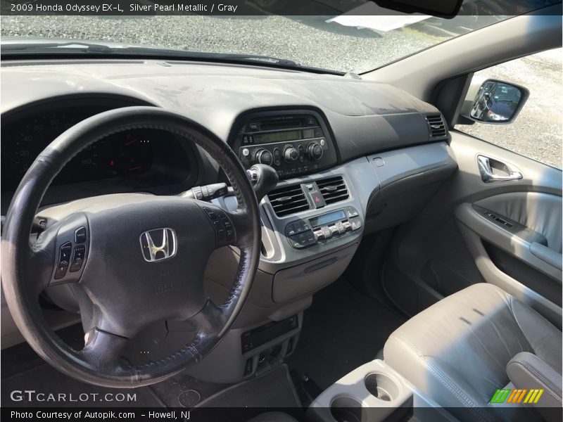 Silver Pearl Metallic / Gray 2009 Honda Odyssey EX-L