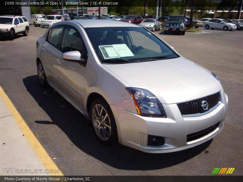 Brilliant Silver / SE-R Charcoal 2008 Nissan Sentra SE-R Spec V