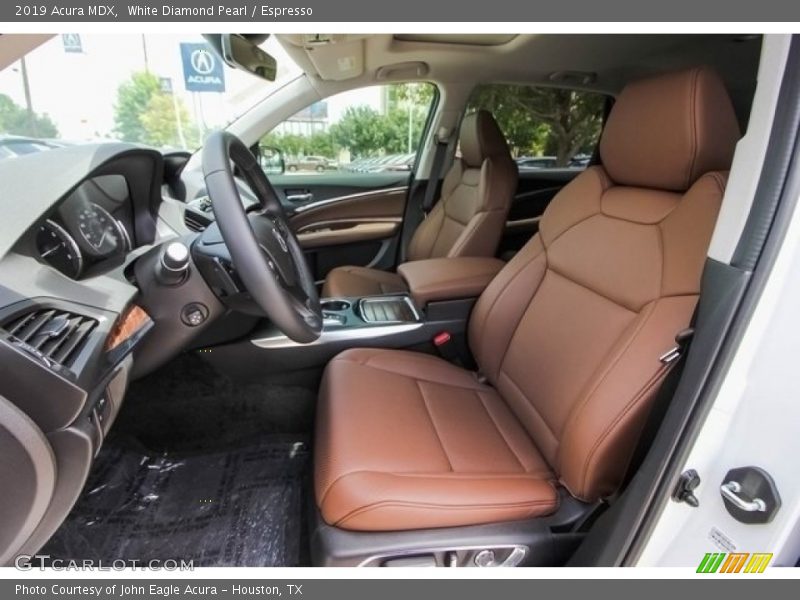 Front Seat of 2019 MDX 