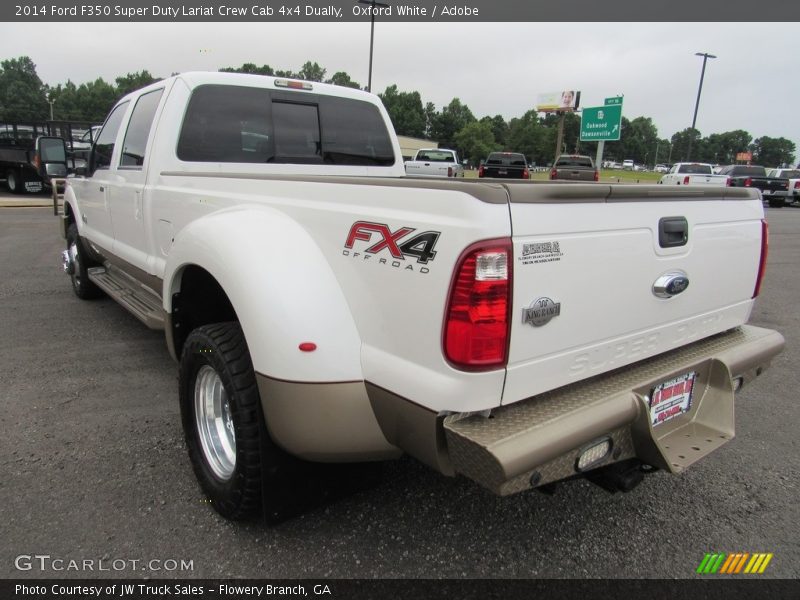 Oxford White / Adobe 2014 Ford F350 Super Duty Lariat Crew Cab 4x4 Dually