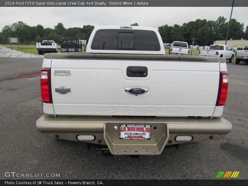 Oxford White / Adobe 2014 Ford F350 Super Duty Lariat Crew Cab 4x4 Dually