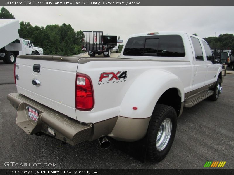 Oxford White / Adobe 2014 Ford F350 Super Duty Lariat Crew Cab 4x4 Dually