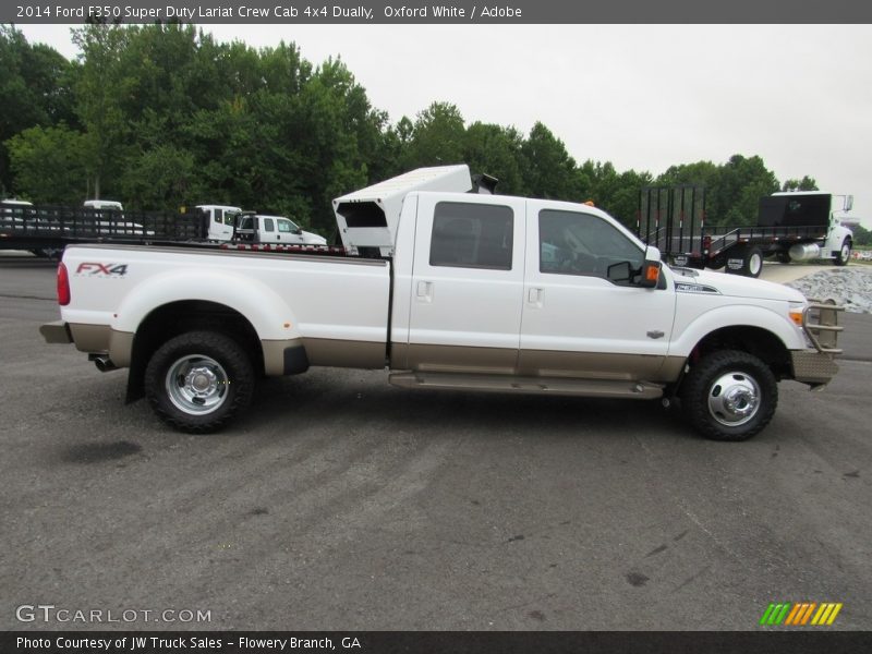 Oxford White / Adobe 2014 Ford F350 Super Duty Lariat Crew Cab 4x4 Dually