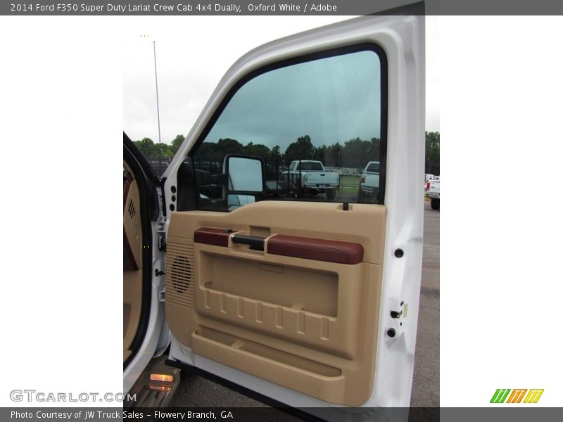 Oxford White / Adobe 2014 Ford F350 Super Duty Lariat Crew Cab 4x4 Dually