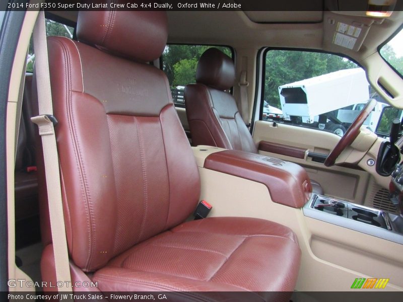 Oxford White / Adobe 2014 Ford F350 Super Duty Lariat Crew Cab 4x4 Dually