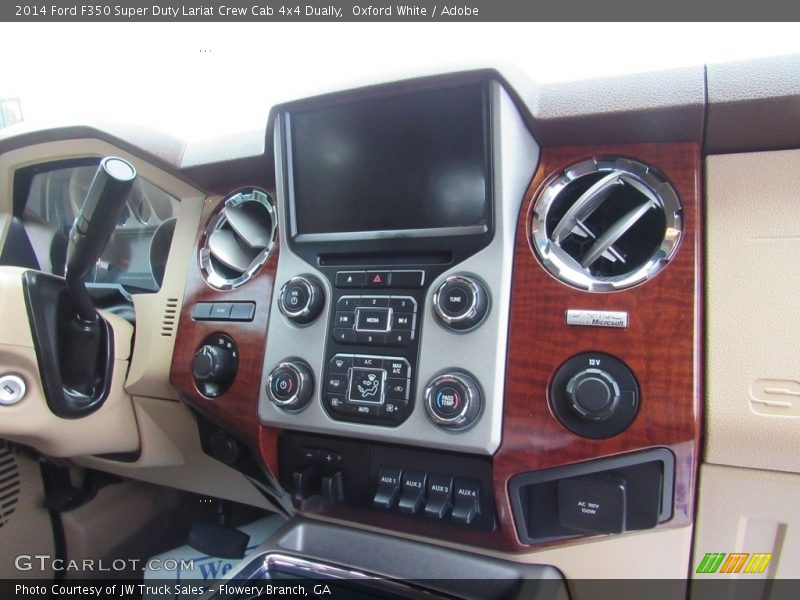 Oxford White / Adobe 2014 Ford F350 Super Duty Lariat Crew Cab 4x4 Dually