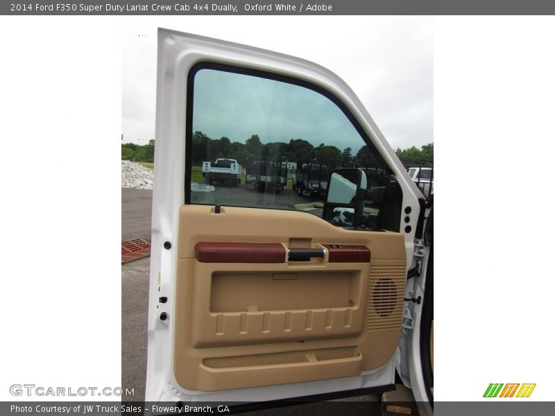 Oxford White / Adobe 2014 Ford F350 Super Duty Lariat Crew Cab 4x4 Dually