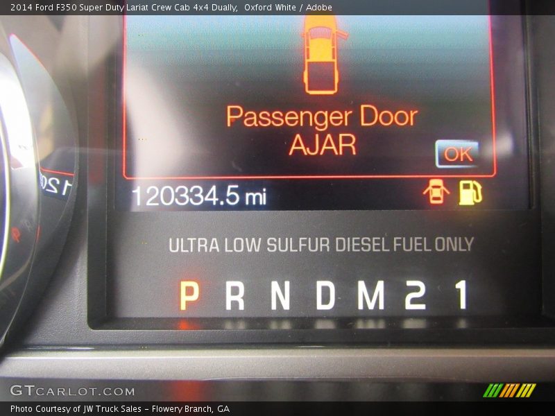 Oxford White / Adobe 2014 Ford F350 Super Duty Lariat Crew Cab 4x4 Dually