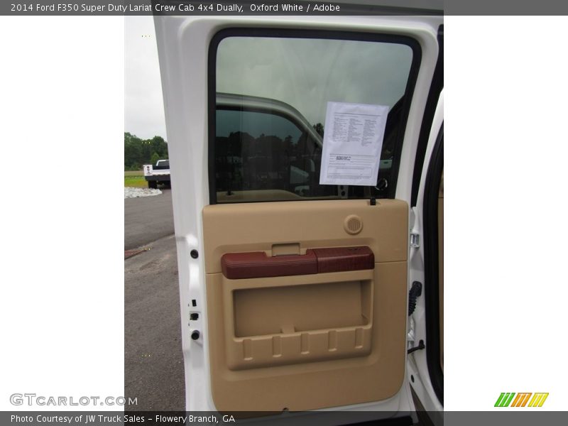 Oxford White / Adobe 2014 Ford F350 Super Duty Lariat Crew Cab 4x4 Dually