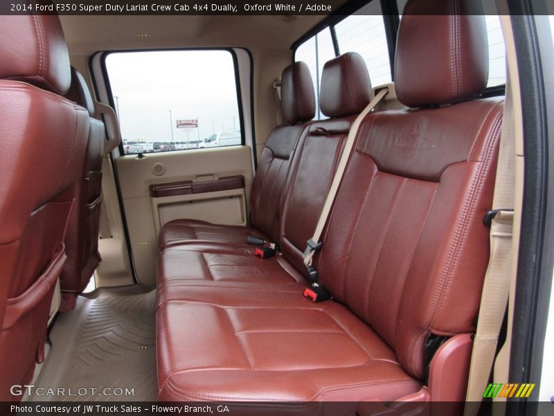 Oxford White / Adobe 2014 Ford F350 Super Duty Lariat Crew Cab 4x4 Dually