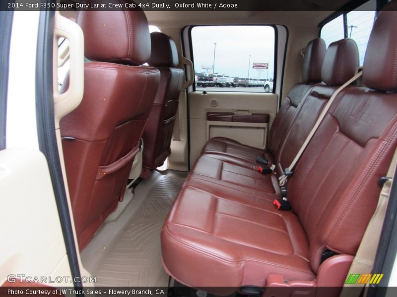 Oxford White / Adobe 2014 Ford F350 Super Duty Lariat Crew Cab 4x4 Dually