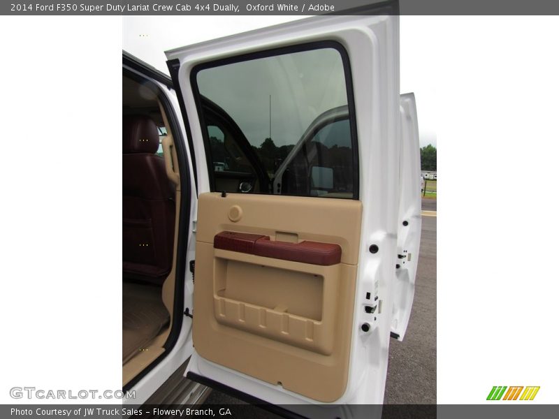 Oxford White / Adobe 2014 Ford F350 Super Duty Lariat Crew Cab 4x4 Dually