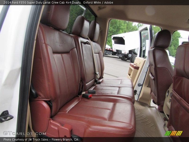 Oxford White / Adobe 2014 Ford F350 Super Duty Lariat Crew Cab 4x4 Dually