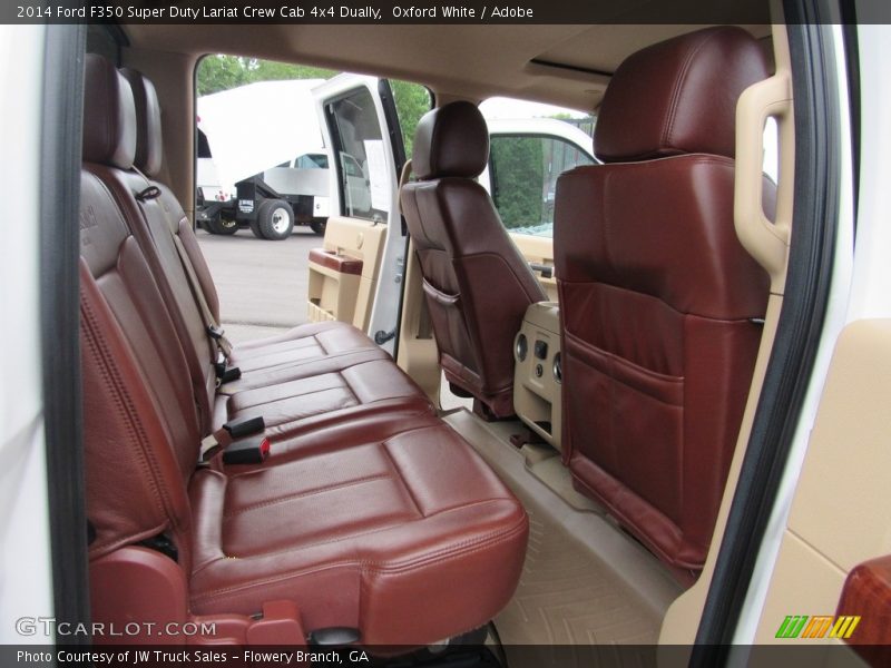 Oxford White / Adobe 2014 Ford F350 Super Duty Lariat Crew Cab 4x4 Dually