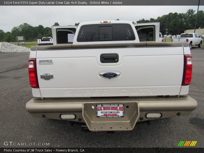 Oxford White / Adobe 2014 Ford F350 Super Duty Lariat Crew Cab 4x4 Dually