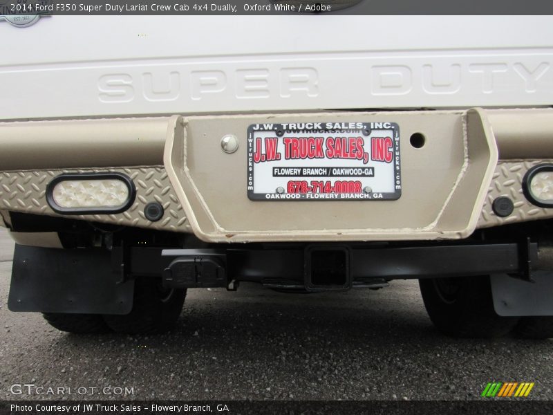Oxford White / Adobe 2014 Ford F350 Super Duty Lariat Crew Cab 4x4 Dually