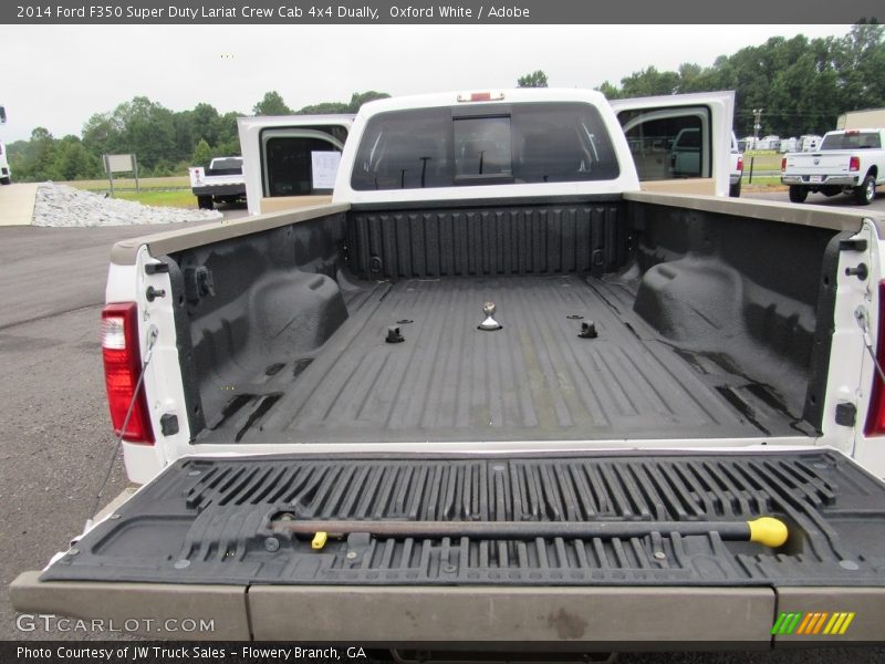 Oxford White / Adobe 2014 Ford F350 Super Duty Lariat Crew Cab 4x4 Dually