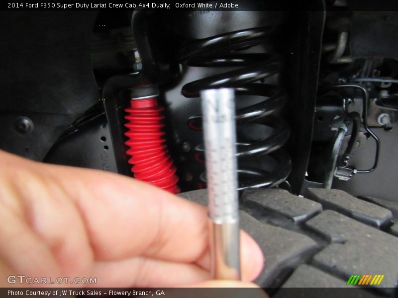 Oxford White / Adobe 2014 Ford F350 Super Duty Lariat Crew Cab 4x4 Dually