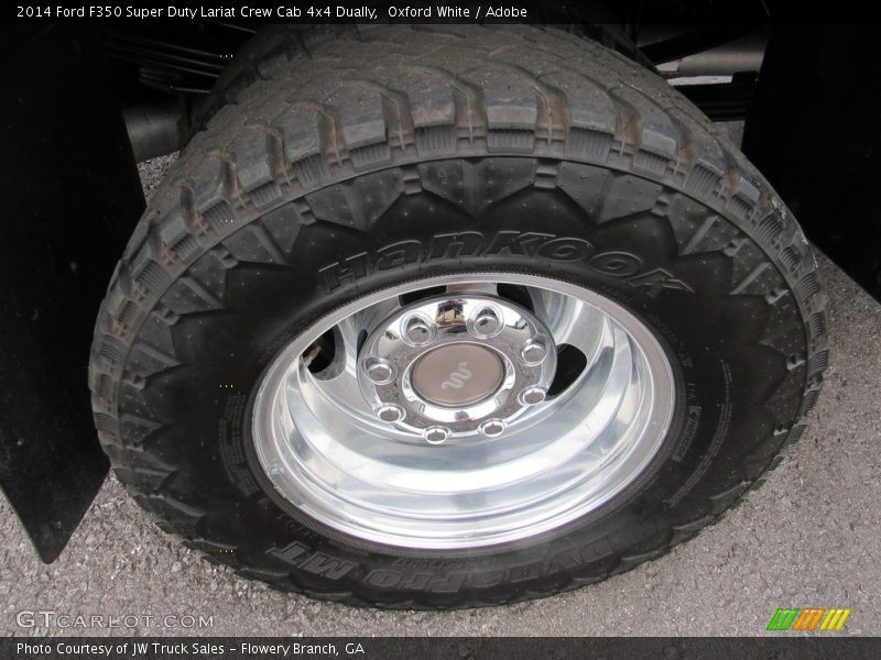 Oxford White / Adobe 2014 Ford F350 Super Duty Lariat Crew Cab 4x4 Dually