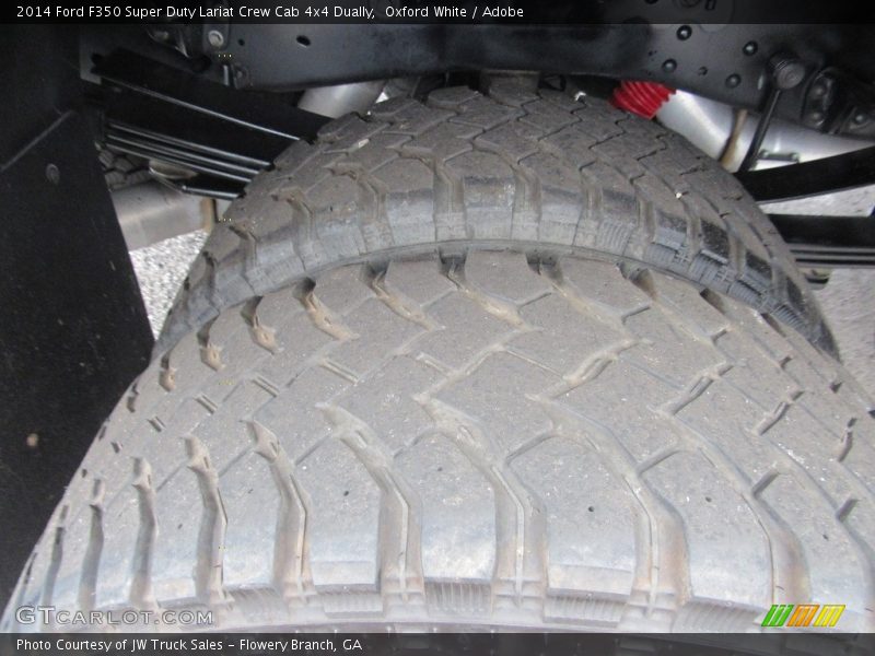 Oxford White / Adobe 2014 Ford F350 Super Duty Lariat Crew Cab 4x4 Dually