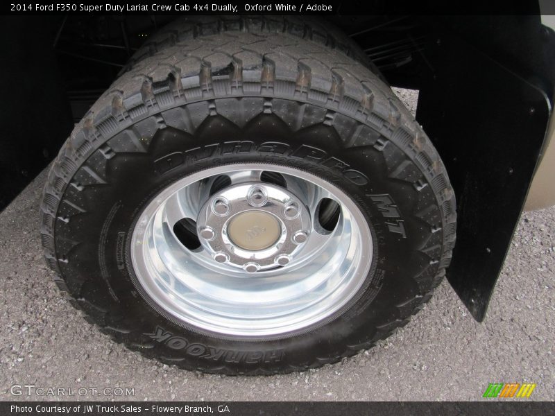 Oxford White / Adobe 2014 Ford F350 Super Duty Lariat Crew Cab 4x4 Dually