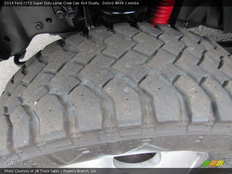 Oxford White / Adobe 2014 Ford F350 Super Duty Lariat Crew Cab 4x4 Dually