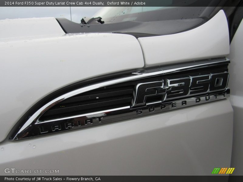 Oxford White / Adobe 2014 Ford F350 Super Duty Lariat Crew Cab 4x4 Dually