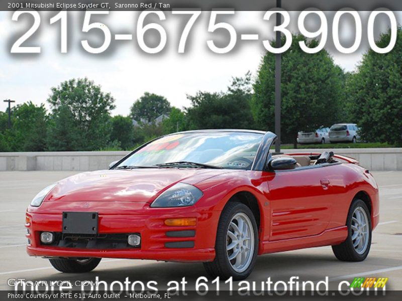 Saronno Red / Tan 2001 Mitsubishi Eclipse Spyder GT