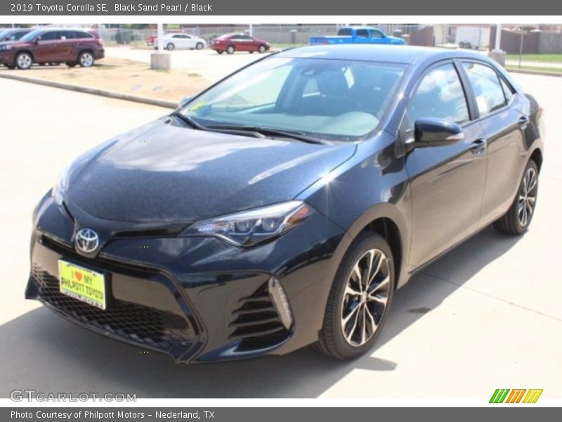 Black Sand Pearl / Black 2019 Toyota Corolla SE