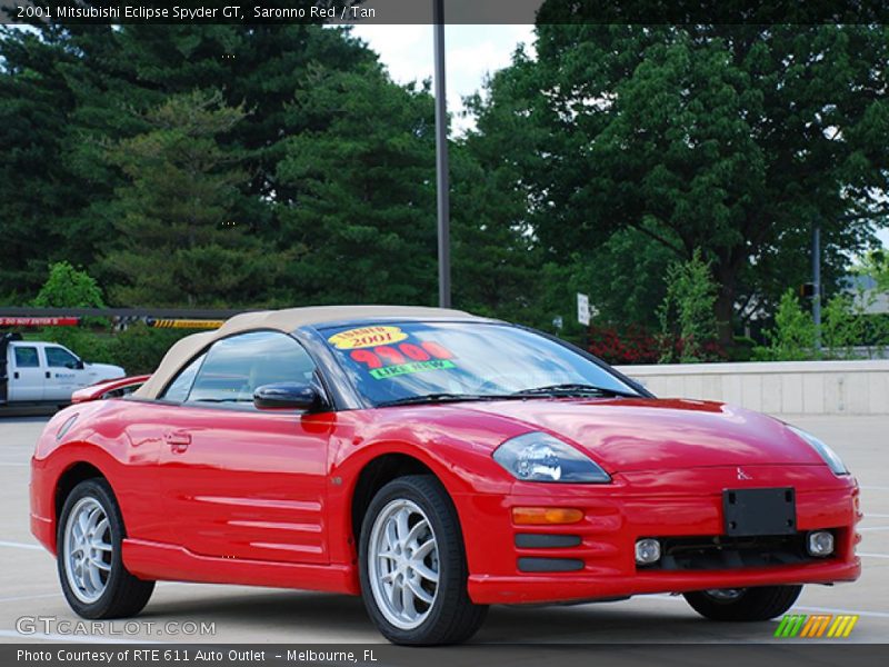 Saronno Red / Tan 2001 Mitsubishi Eclipse Spyder GT