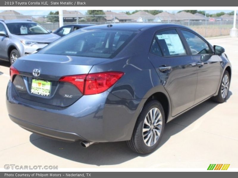 Slate Metallic / Black 2019 Toyota Corolla XLE