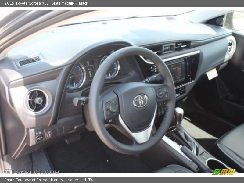 Slate Metallic / Black 2019 Toyota Corolla XLE