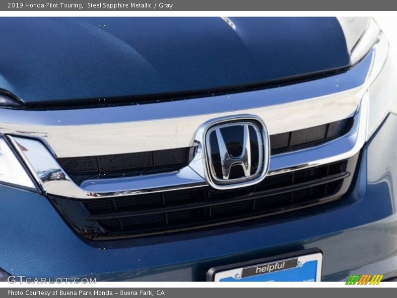 Steel Sapphire Metallic / Gray 2019 Honda Pilot Touring