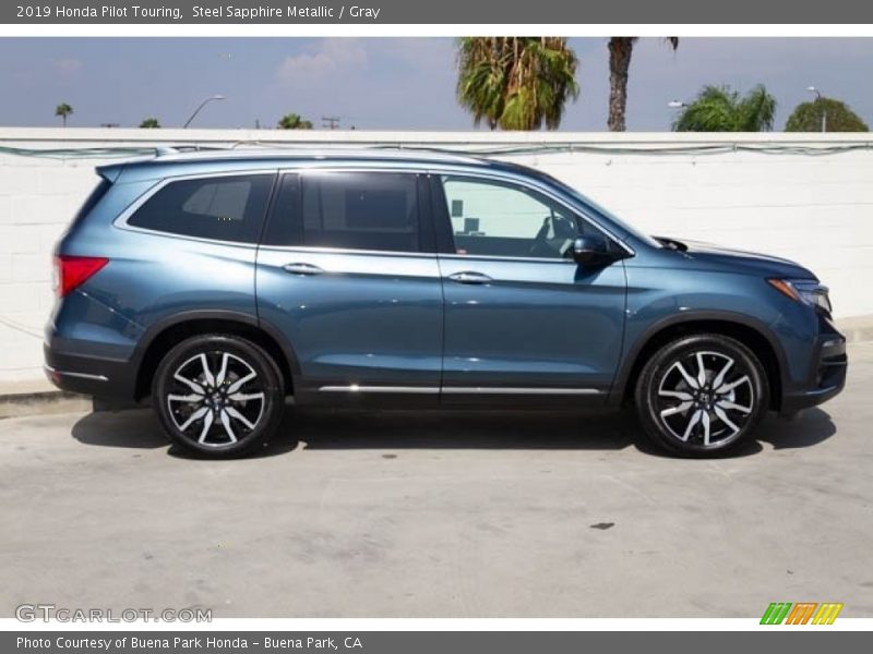 Steel Sapphire Metallic / Gray 2019 Honda Pilot Touring