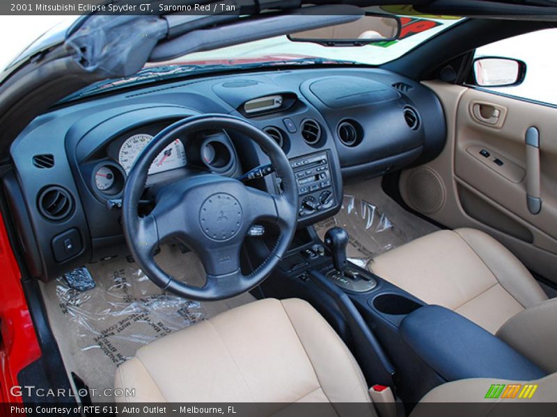 Saronno Red / Tan 2001 Mitsubishi Eclipse Spyder GT