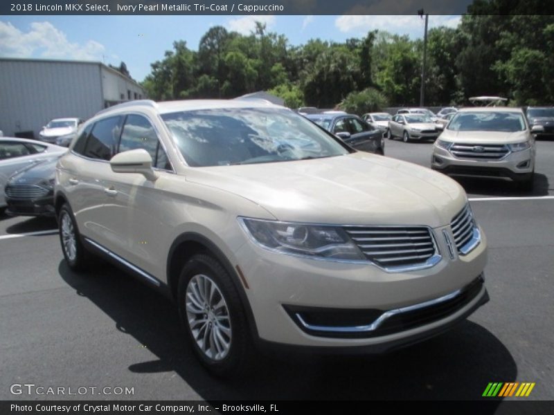Ivory Pearl Metallic Tri-Coat / Cappuccino 2018 Lincoln MKX Select