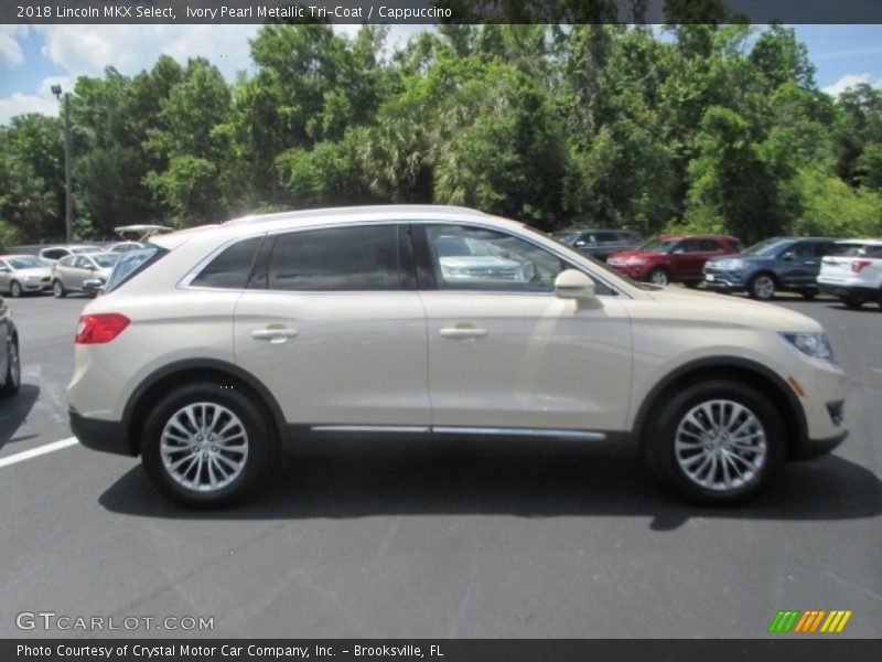 Ivory Pearl Metallic Tri-Coat / Cappuccino 2018 Lincoln MKX Select