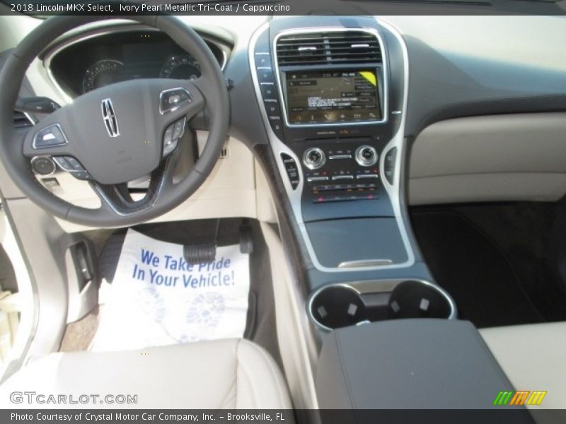 Ivory Pearl Metallic Tri-Coat / Cappuccino 2018 Lincoln MKX Select