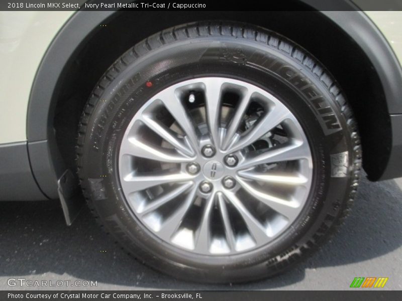 Ivory Pearl Metallic Tri-Coat / Cappuccino 2018 Lincoln MKX Select