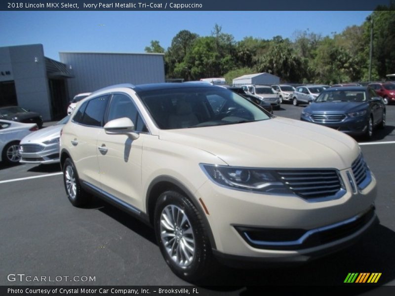 Ivory Pearl Metallic Tri-Coat / Cappuccino 2018 Lincoln MKX Select