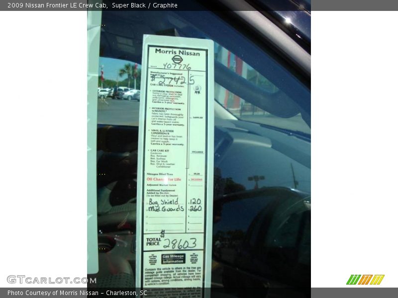 Super Black / Graphite 2009 Nissan Frontier LE Crew Cab