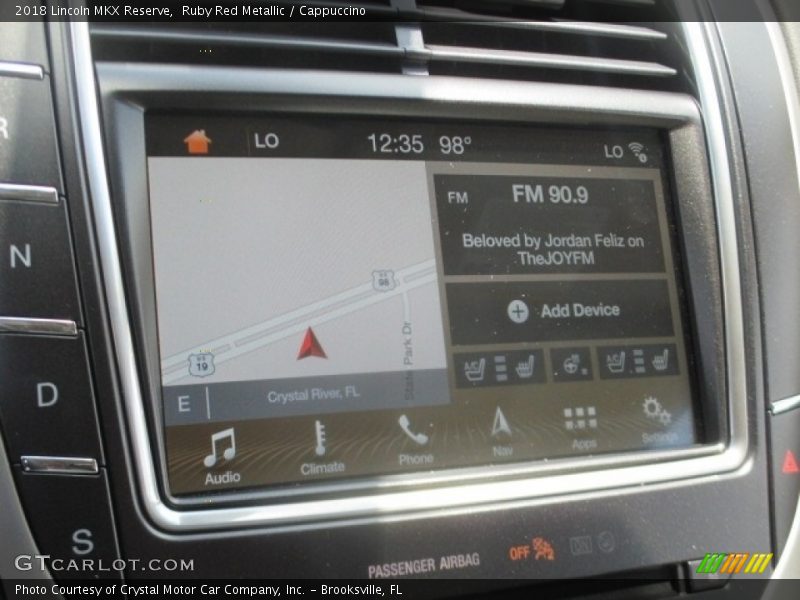 Ruby Red Metallic / Cappuccino 2018 Lincoln MKX Reserve