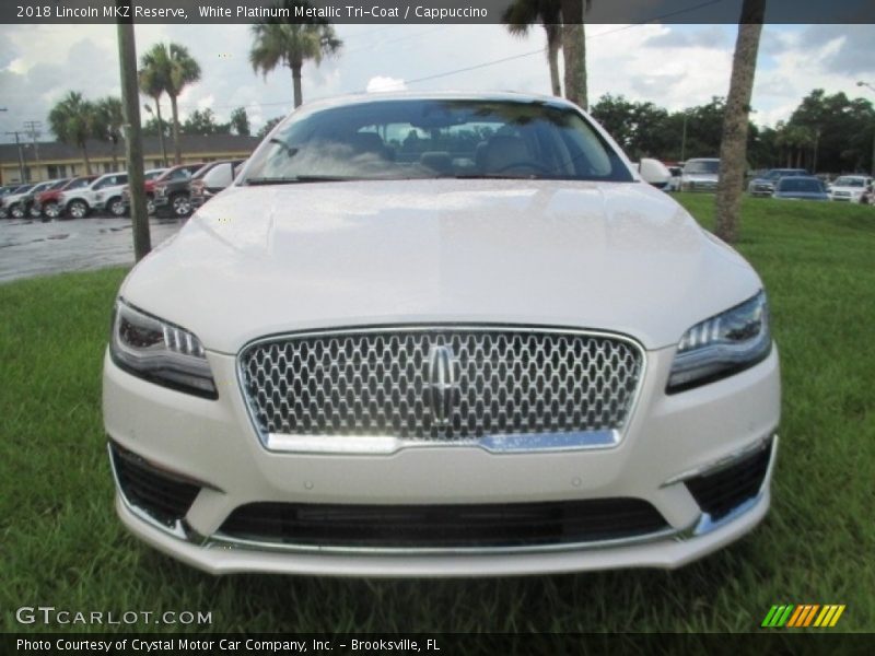 White Platinum Metallic Tri-Coat / Cappuccino 2018 Lincoln MKZ Reserve