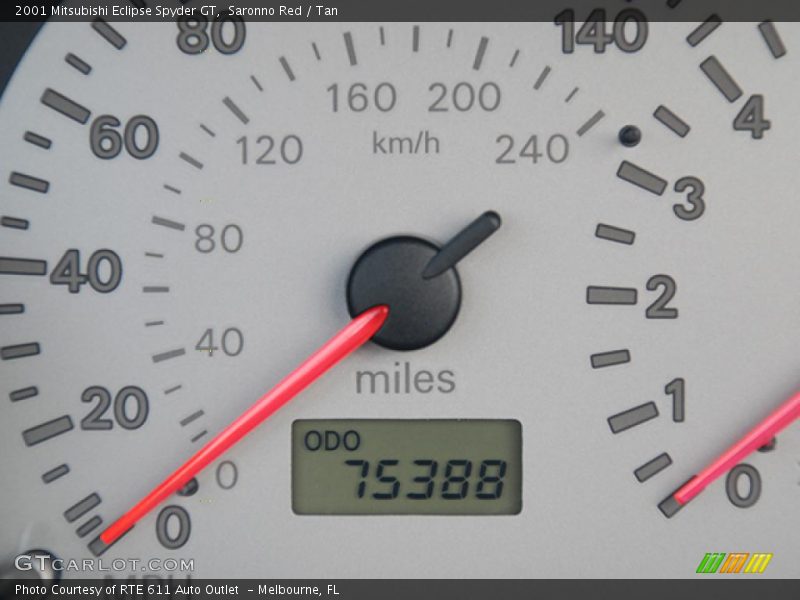 Saronno Red / Tan 2001 Mitsubishi Eclipse Spyder GT