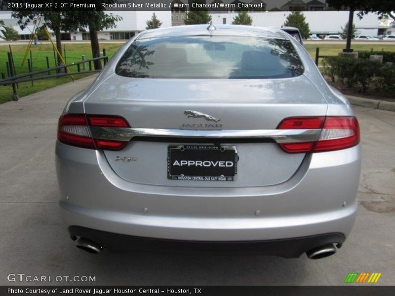 Rhodium Silver Metallic / Warm Charcoal/Warm Charcoal 2015 Jaguar XF 2.0T Premium