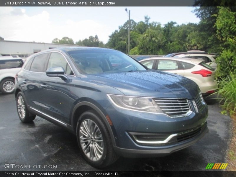 Blue Diamond Metallic / Cappuccino 2018 Lincoln MKX Reserve