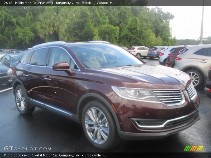 Burgundy Velvet Metallic / Cappuccino 2018 Lincoln MKX Reserve AWD