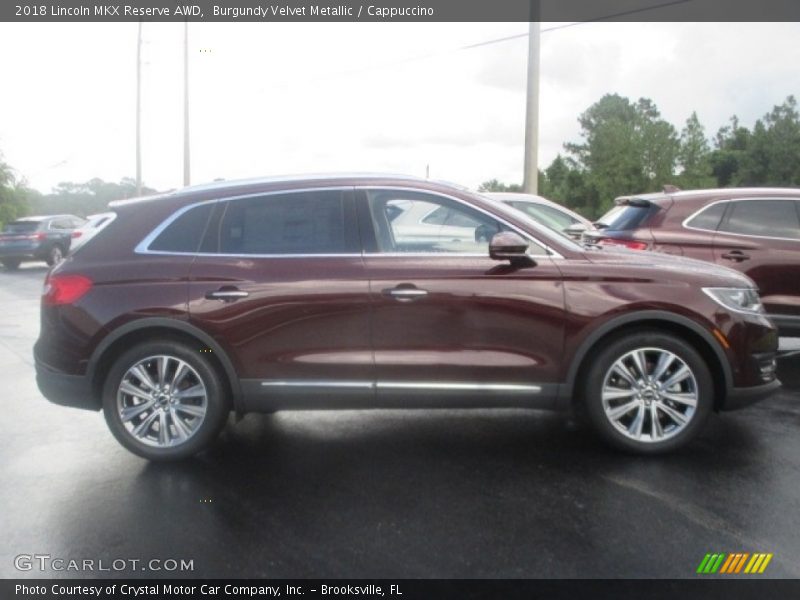 Burgundy Velvet Metallic / Cappuccino 2018 Lincoln MKX Reserve AWD