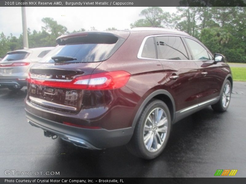 Burgundy Velvet Metallic / Cappuccino 2018 Lincoln MKX Reserve AWD