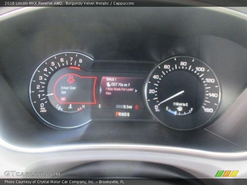 Burgundy Velvet Metallic / Cappuccino 2018 Lincoln MKX Reserve AWD